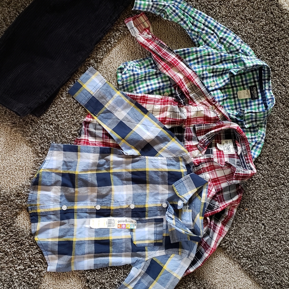 3T Flannel Bundle plus Dress Pants
